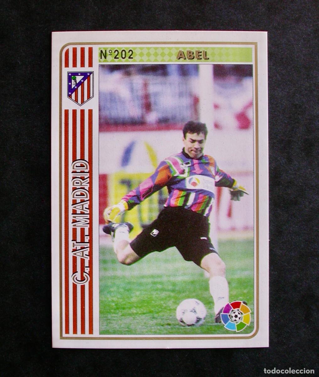 Cromos de f&uacute;tbol: N&ordm; 202 ABEL DEL AT. MADRID DE LAS FICHAS DE LA LIGA DE MUNDICROMO 94-95