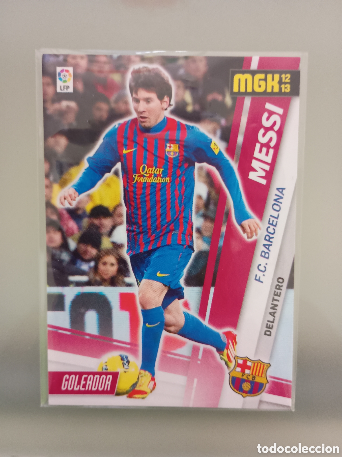 Cromos de f&uacute;tbol: 52-Messi (Barcelona) Megacracks 2012-13(Panini)