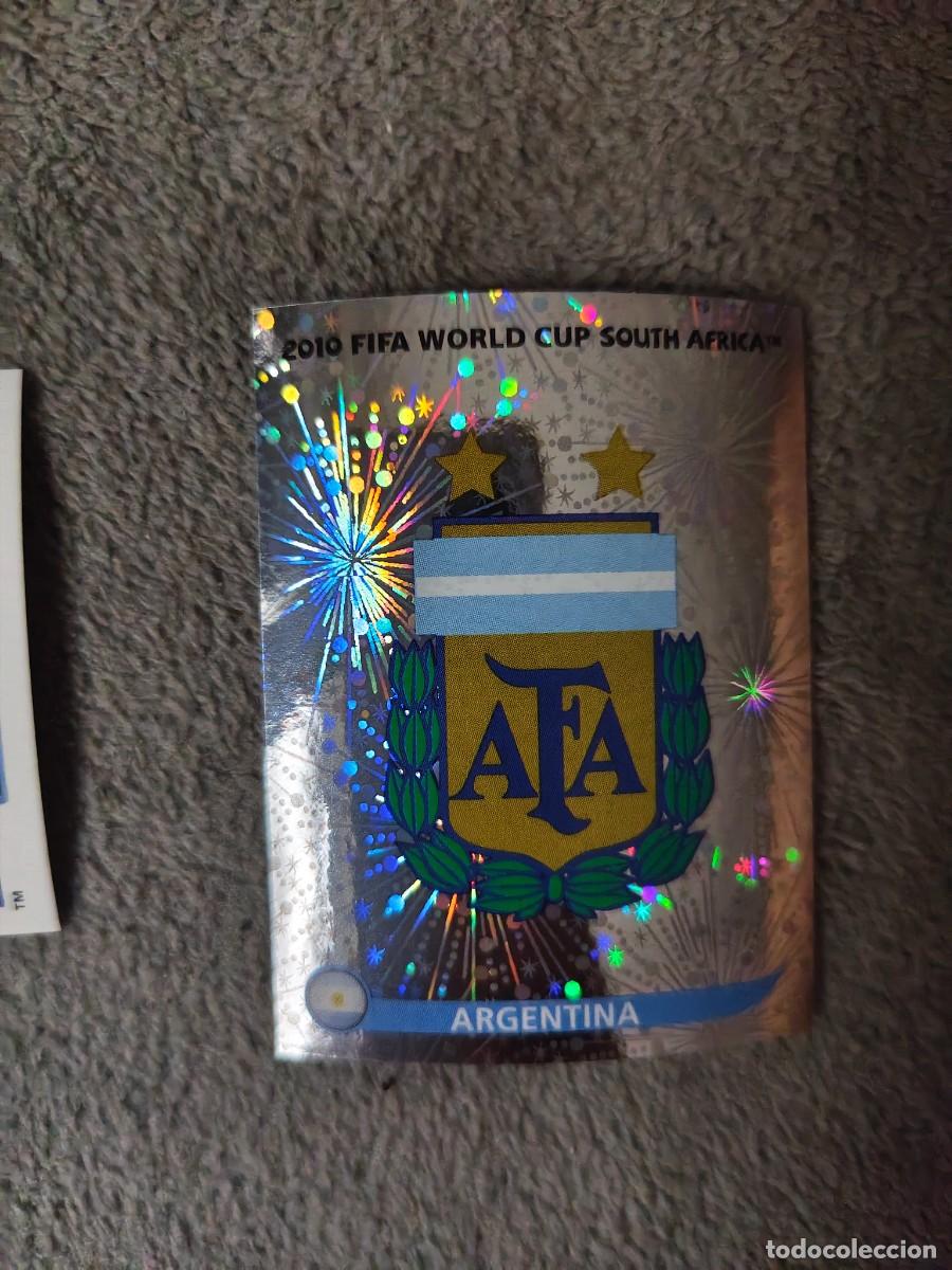 Cromos de f&uacute;tbol: 107 PANINI MUNDIAL 2010 WORLD CUP TEAM ESCUDO ARGENTINA CROMO 10 SUD&Aacute;FRICA NUEVO AAN