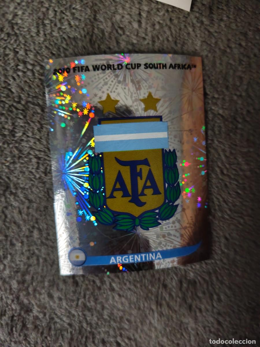 Cromos de f&uacute;tbol: 107 PANINI MUNDIAL 2010 WORLD CUP TEAM ESCUDO ARGENTINA CROMO 10 SUD&Aacute;FRICA NUEVO AAN
