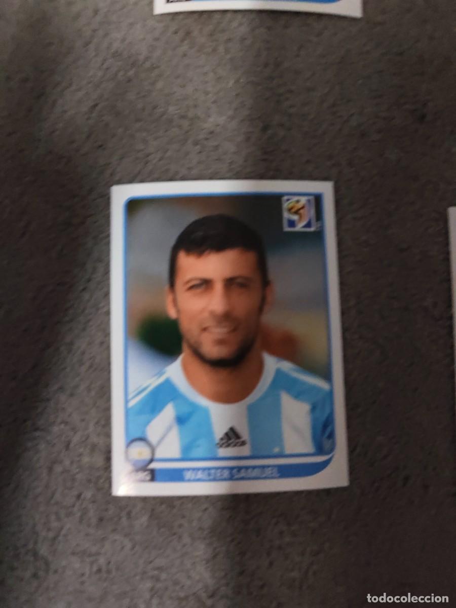 Fu&szlig;ball-Sticker: 111 PANINI MUNDIAL 2010 WORLD CUP WALTER SAMUEL ARGENTINA CROMO 10 SUD&Aacute;FRICA NUEVO AAN