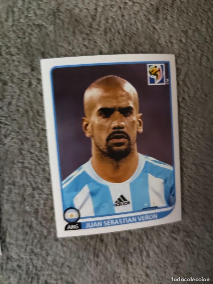 Football Stickers: 118 PANINI MUNDIAL 2010 WORLD CUP JUAN SEBASTIAN VERON ARGENTINA CROMO 10 SUD&Aacute;FRICA NUEVO AAN