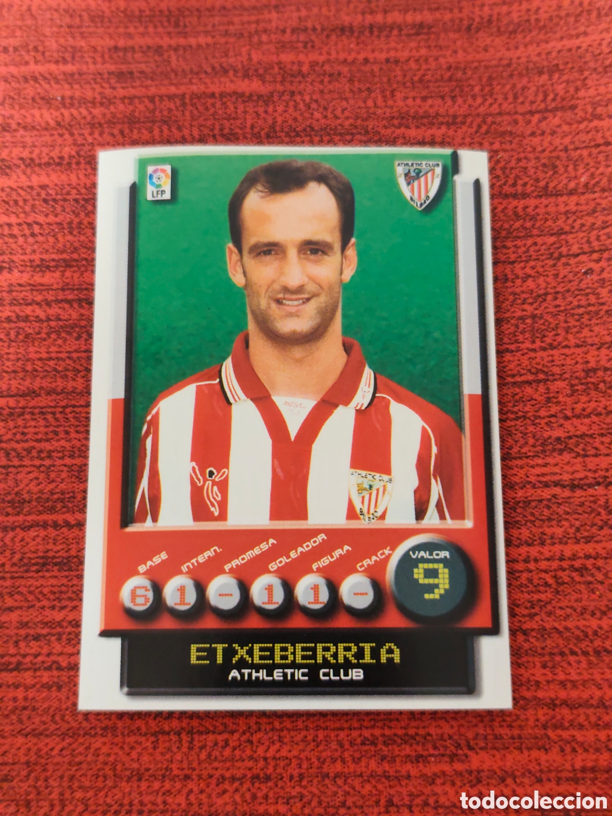 Football Stickers: 38 ETXEBERRIA ATHLETIC BILBAO SUPERLIGA 2001 2002