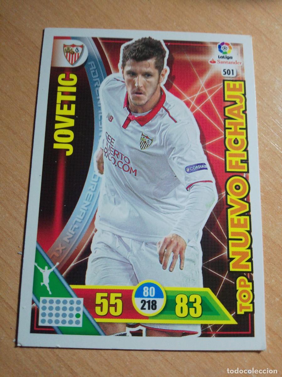 Football Stickers: 501 JOVETIC TOP NUEVO FICHAJE SEVILLA 2016 2017 ADRENALYN 16 17 PANINI