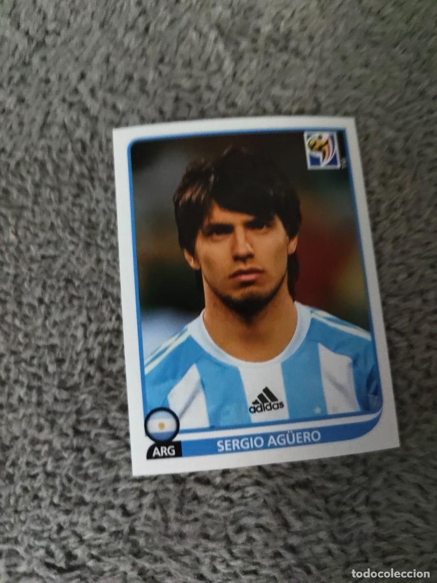 Cromos de f&uacute;tbol: 121 PANINI MUNDIAL 2010 WORLD CUP SERGIO AG&Uuml;ERO ARGENTINA CROMO 10 SUD&Aacute;FRICA NUEVO AAN