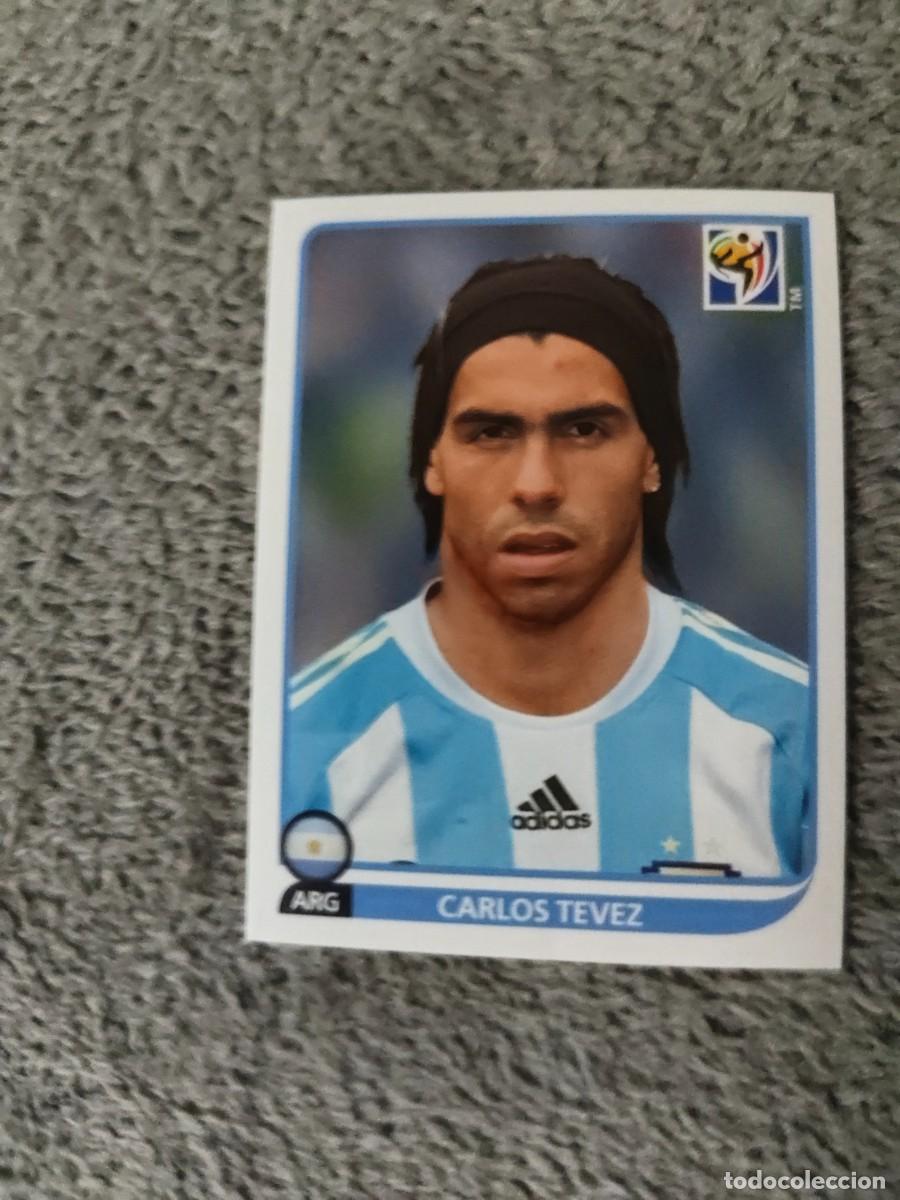 Cromos de f&uacute;tbol: 124 PANINI MUNDIAL 2010 WORLD CUP CARLOS TEVEZ ARGENTINA CROMO 10 SUD&Aacute;FRICA NUEVO AAN