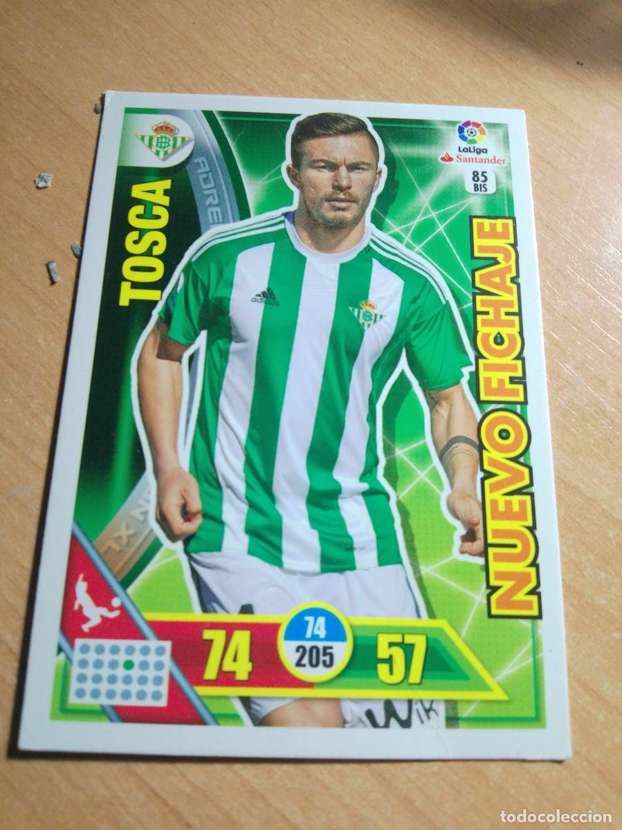 Cromos de f&uacute;tbol: 85 BIS TOSCA NUEVO FICHAJE DEL BETIS 16 17 ADRENALYN S2016 2017 PANINI