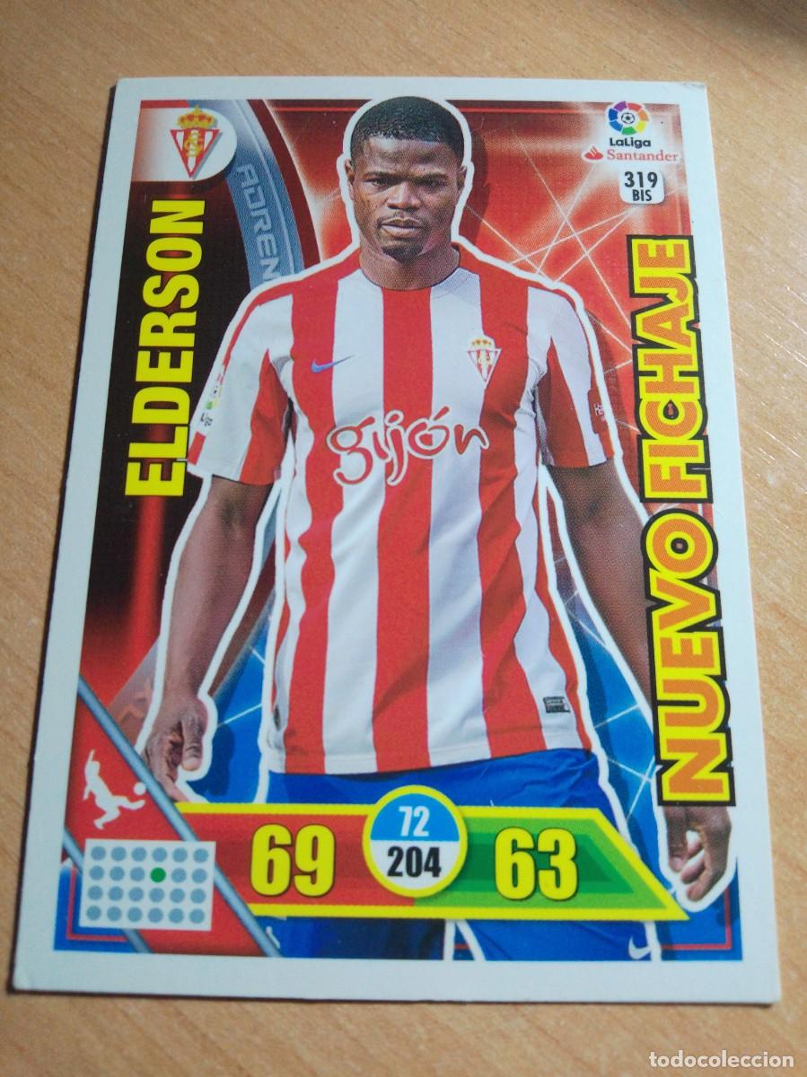 Cromos de f&uacute;tbol: 319 BIS ELDERSON NUEVO FICHAJE SPORTING DE GIJ&Oacute;N 2016 2017 ADRENALYN 16 17