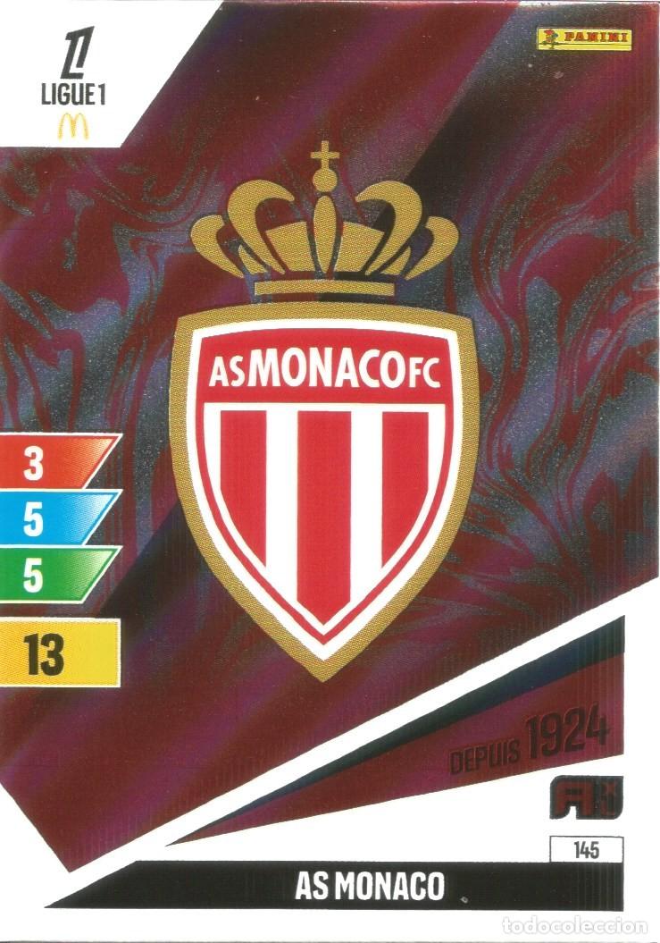 Fu&szlig;ball-Sticker: Carta N&uacute;mero 145 - Escudo AS Monaco FC - Ligue 1 McDonald's 2024-25 - Adrenalyn XL (Panini, 2024)