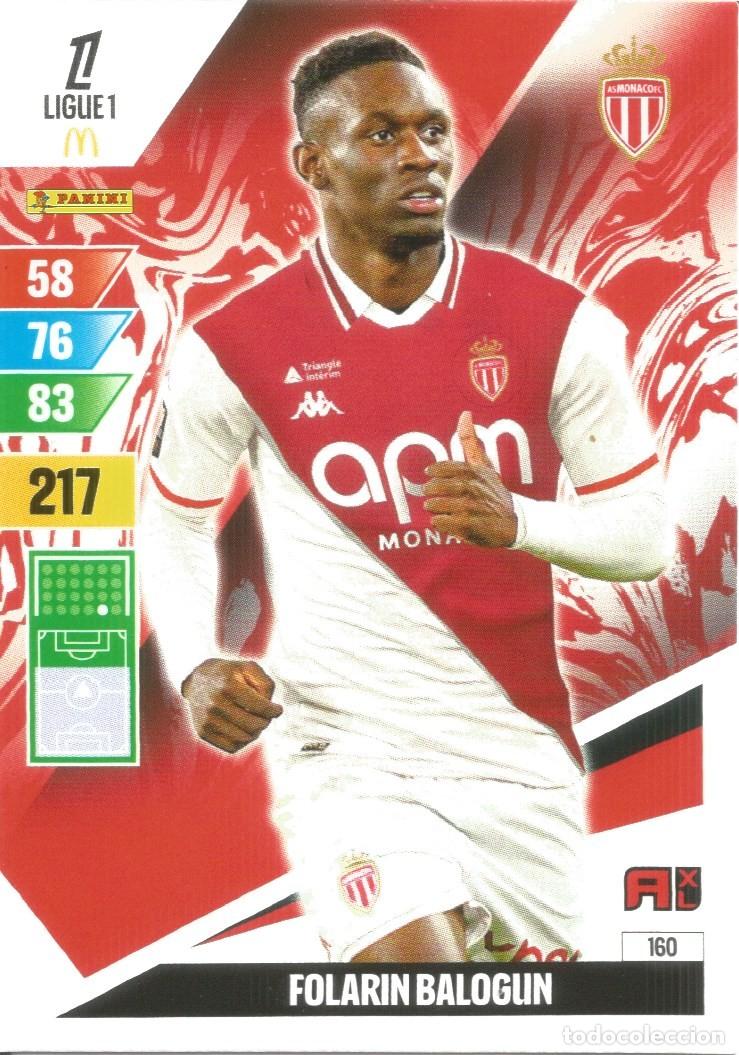 Football Stickers: Carta N&uacute;mero 160 - F. Balogun - Monaco - Ligue 1 McDonald's 2024-25 - Adrenalyn XL (Panini, 2024)