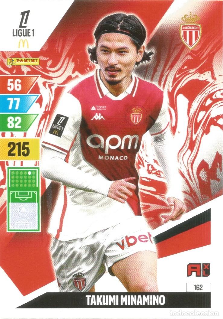 Cromos de f&uacute;tbol: Carta N&uacute;mero 162 - T. Minamino - Monaco - Ligue 1 McDonald's 2024-25 - Adrenalyn XL (Panini, 2024)