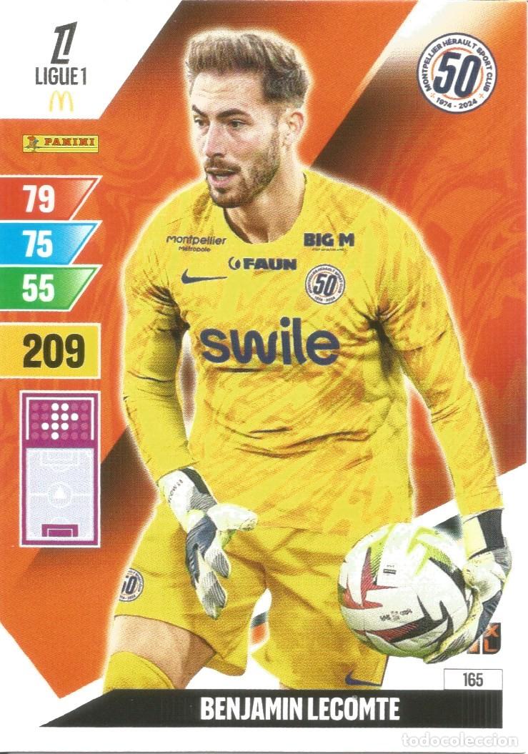 Fu&szlig;ball-Sticker: Carta N&uacute;mero 165 - B. Lecomte - Montpellier Ligue 1 McDonald's 2024-25 - Adrenalyn XL (Panini, 2024)
