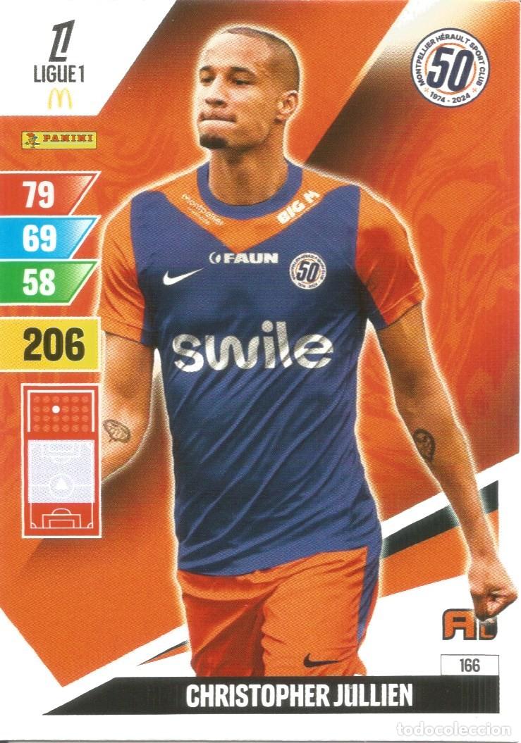 Fu&szlig;ball-Sticker: Carta N&uacute;mero 166 - C. Jullien - Montpellier Ligue 1 McDonald's 2024-25 - Adrenalyn XL (Panini, 2024)