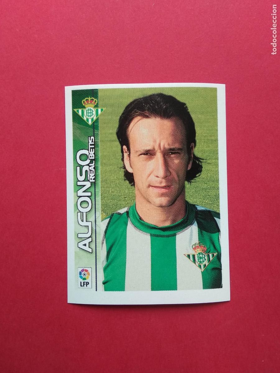 Fu&szlig;ball-Sticker: PANINI SUPERLIGA DE ESTRELLAS 2003 2004 LIGA 03 04 NUNCA PEGADO BETIS N&ordm; 141 ALFONSO