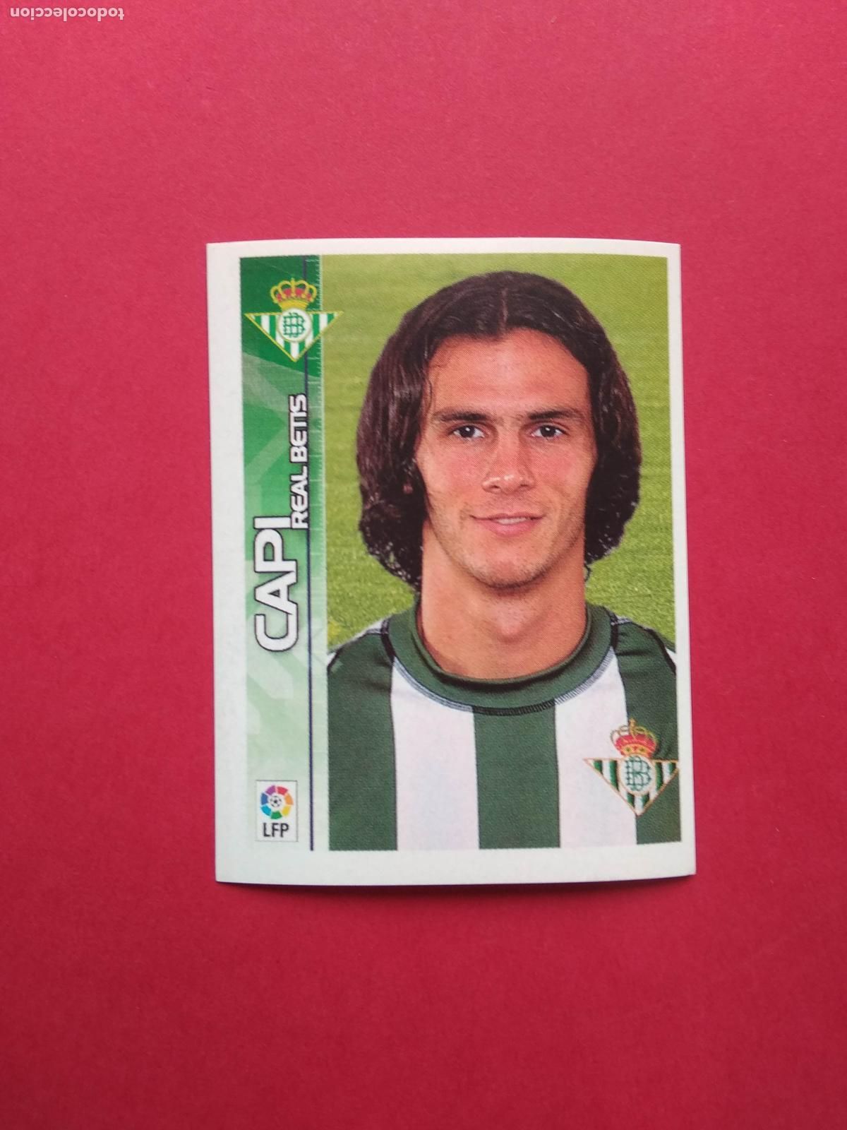 Fu&szlig;ball-Sticker: PANINI SUPERLIGA DE ESTRELLAS 2003 2004 LIGA 03 04 NUNCA PEGADO BETIS N&ordm; 139 CAPI