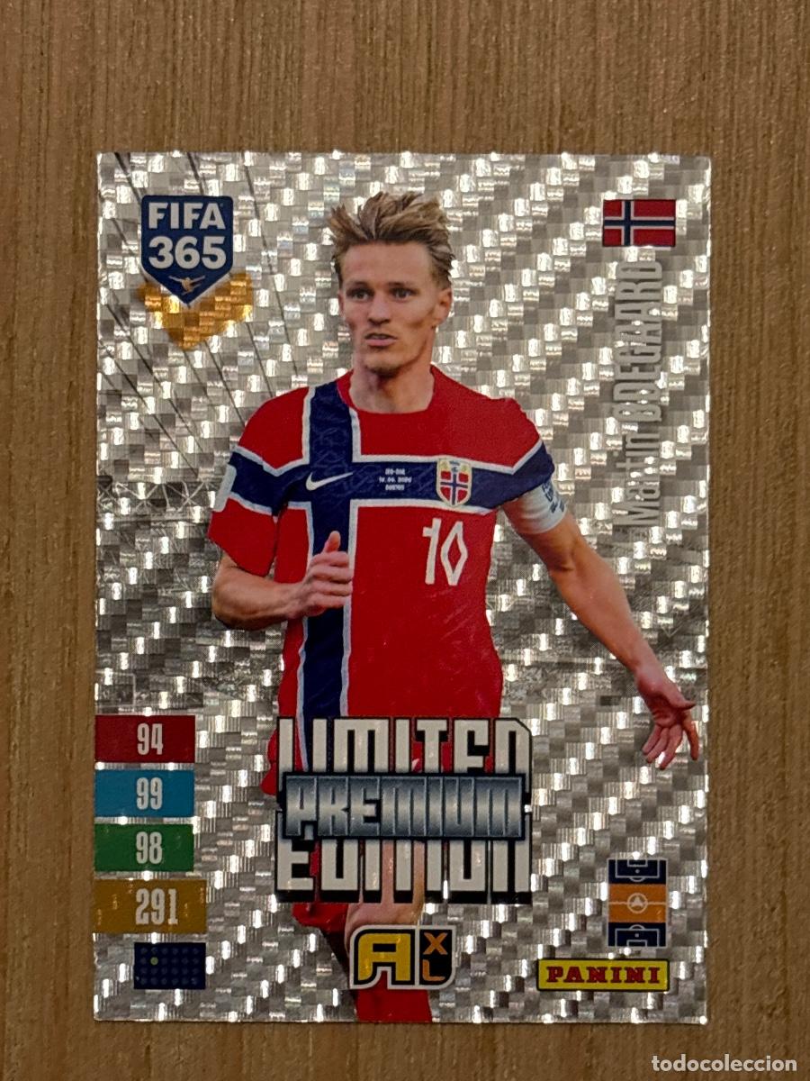 Cromos de f&uacute;tbol: CROMO PANINI FIFA 365 2027 EDICI&Oacute;N LIMITADA PREMIUM ODEGAARD NORUEGA C&Oacute;DIGO SIN ACTIVAR