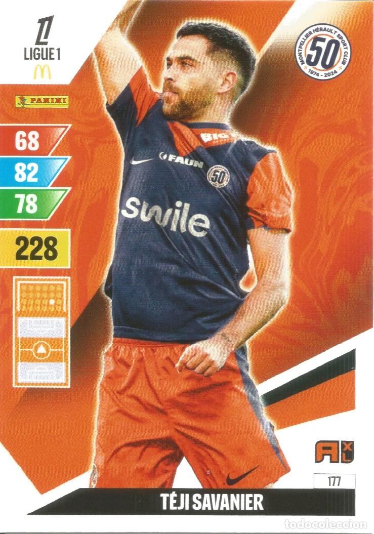 Cromos de f&uacute;tbol: Carta N&uacute;mero 177 - Savanier - Montpellier - Ligue 1 McDonald's 2024-25 - Adrenalyn XL (Panini, 2024)