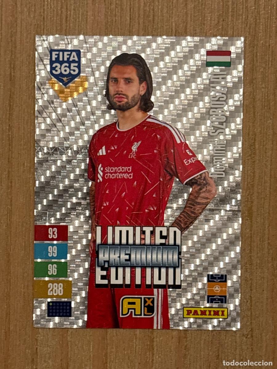 Cromos de f&uacute;tbol: CROMO PANINI FIFA 365 2027 EDICI&Oacute;N LIMITADA PREMIUM SZOBOSZLAI LIVERPOOL C&Oacute;DIGO SIN ACTIVAR