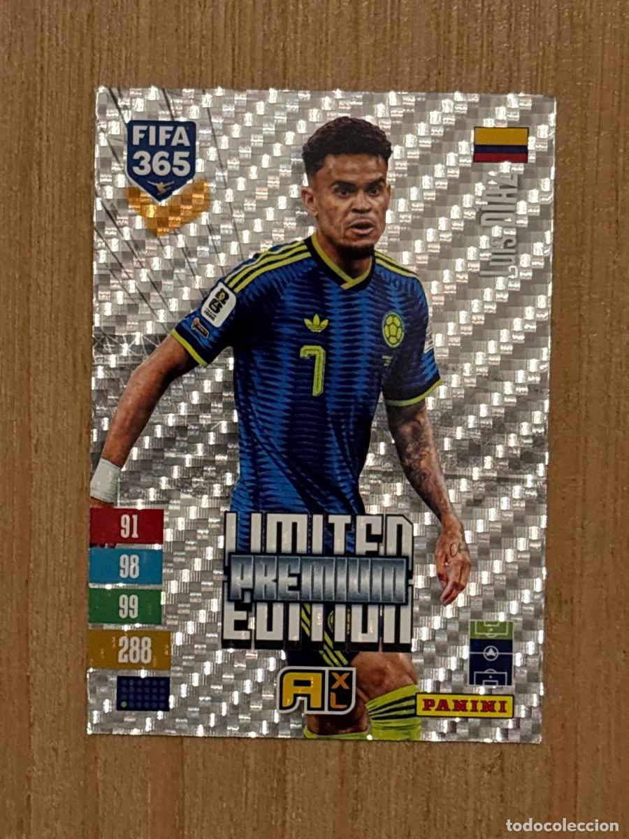 Cromos de f&uacute;tbol: CROMO PANINI FIFA 365 2027 EDICI&Oacute;N LIMITADA PREMIUM LUIS D&Iacute;AZ COLOMBIA C&Oacute;DIGO SIN ACTIVAR