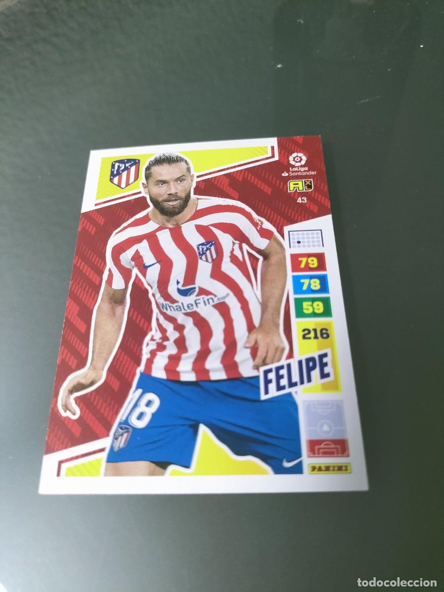 Cromos de f&uacute;tbol: 1 CROMO FICHA PANINI ADRENALYN 2022-2023 22-23 ATLETICO MADRID 43 FELIPE