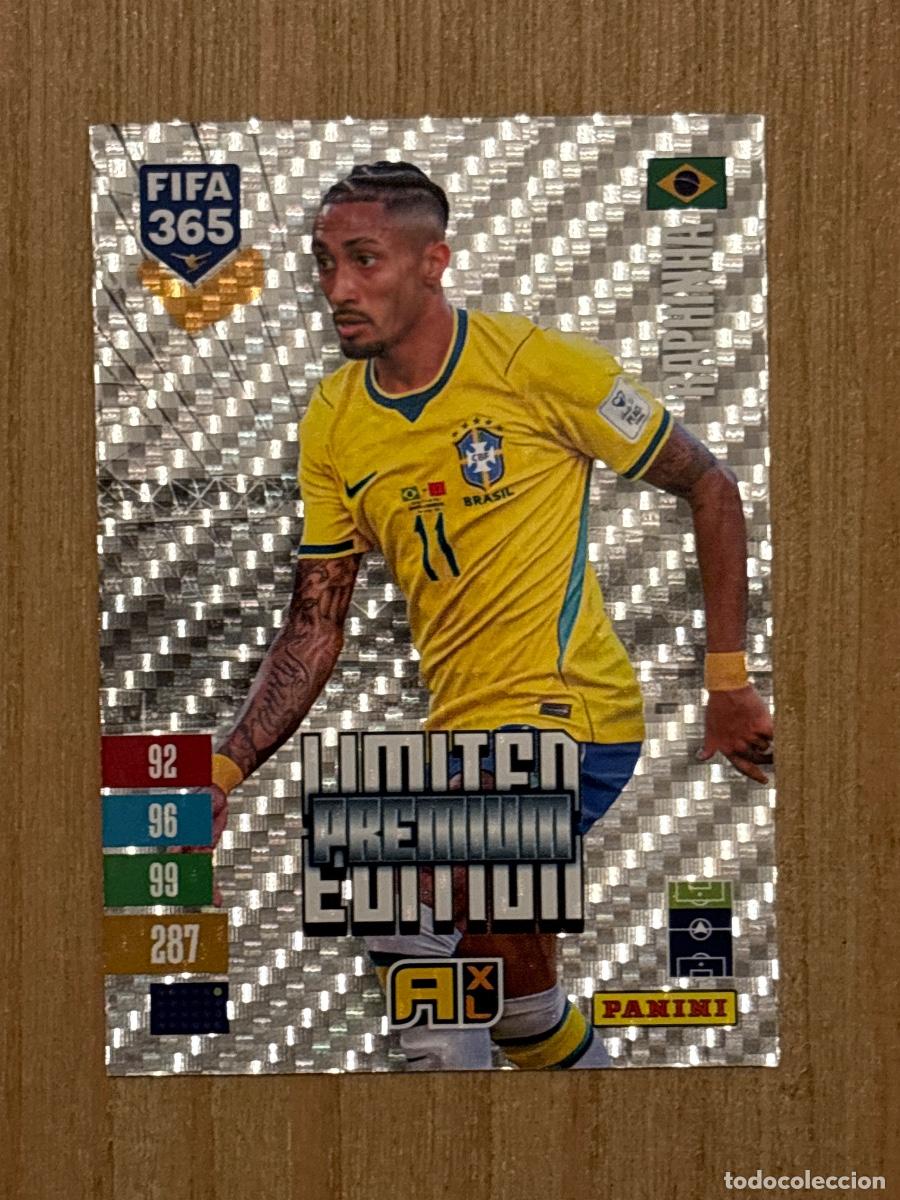 Cromos de f&uacute;tbol: CROMO PANINI FIFA 365 2027 EDICI&Oacute;N LIMITADA PREMIUM RAPHINHA BRASIL C&Oacute;DIGO SIN ACTIVAR