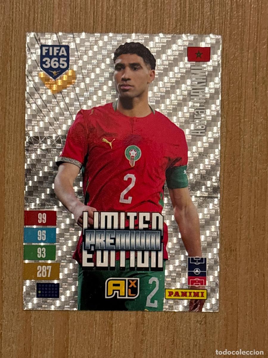 Cromos de f&uacute;tbol: CROMO PANINI FIFA 365 2027 EDICI&Oacute;N LIMITADA PREMIUM HAKIMI MARRUECOS C&Oacute;DIGO SIN ACTIVAR