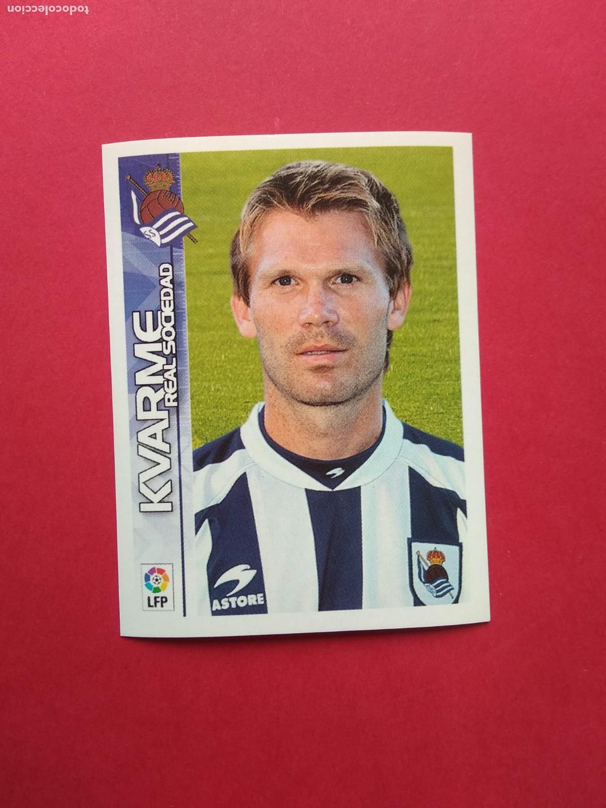 Cromos de f&uacute;tbol: PANINI SUPERLIGA DE ESTRELLAS 2003 2004 LIGA 03 04 NUNCA PEGADO REAL SOCIEDAD N&ordm; 350 KVARME