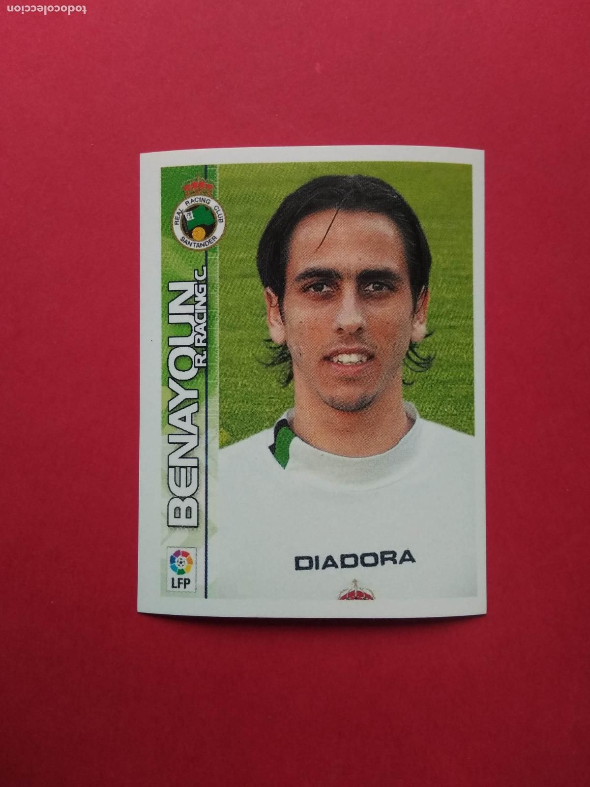 Cromos de f&uacute;tbol: PANINI SUPERLIGA DE ESTRELLAS 2003 2004 LIGA 03 04 NUNCA PEGADO RACING SANTANDER N&ordm; 320 BENAYOUN
