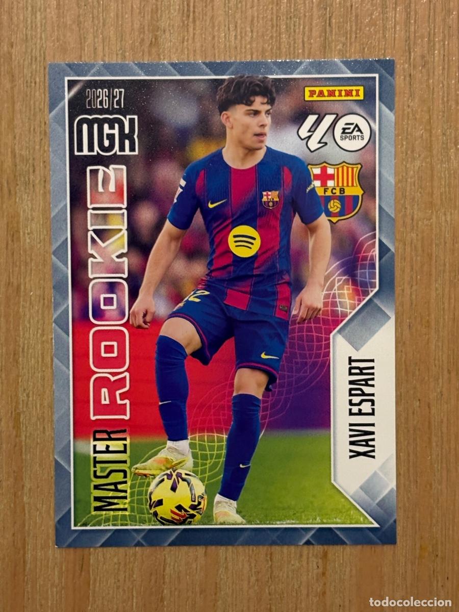 Cromos de f&uacute;tbol: 44. CROMO Xavi Espart master Rookie N 422 Barcelona megacracks 26-27 2026-27 MGK