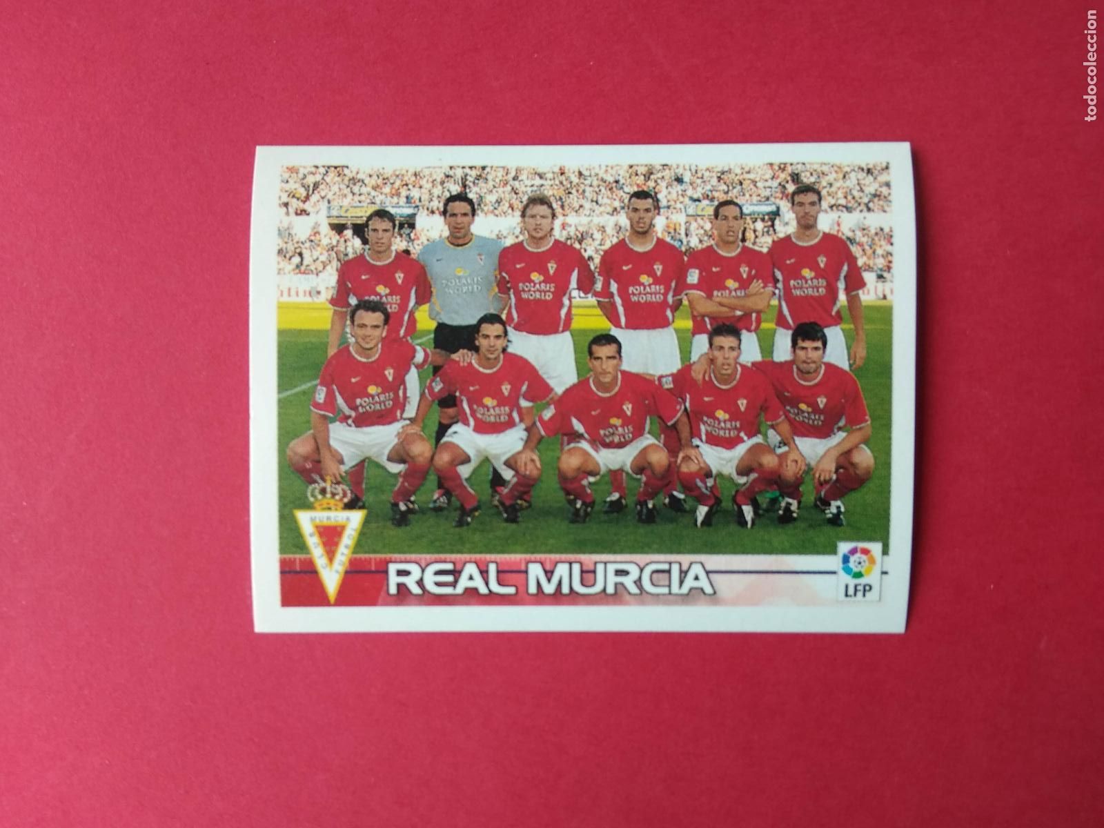 Cromos de f&uacute;tbol: PANINI SUPERLIGA DE ESTRELLAS 2003 2004 LIGA 03 04 NUNCA PEGADO MURCIA N&ordm; 266 ALINEACION