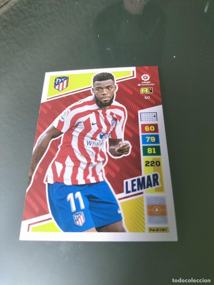 Cromos de f&uacute;tbol: 1 CROMO FICHA PANINI ADRENALYN 2022-2023 22-23 ATLETICO MADRID 50 LEMAR