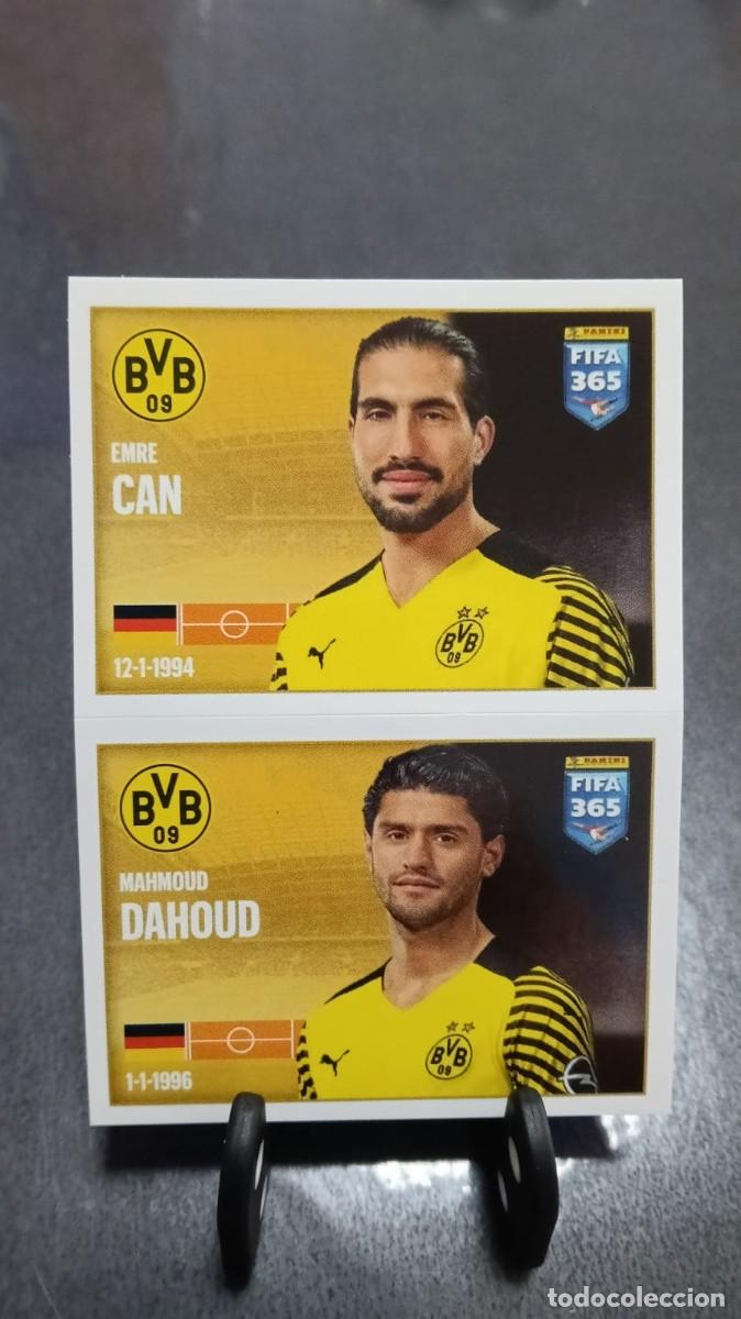 Cromos de f&uacute;tbol: Fifa 365 2021 2022 Emre Can Dahoud 204 Borussia Dortmund Sin Pegar