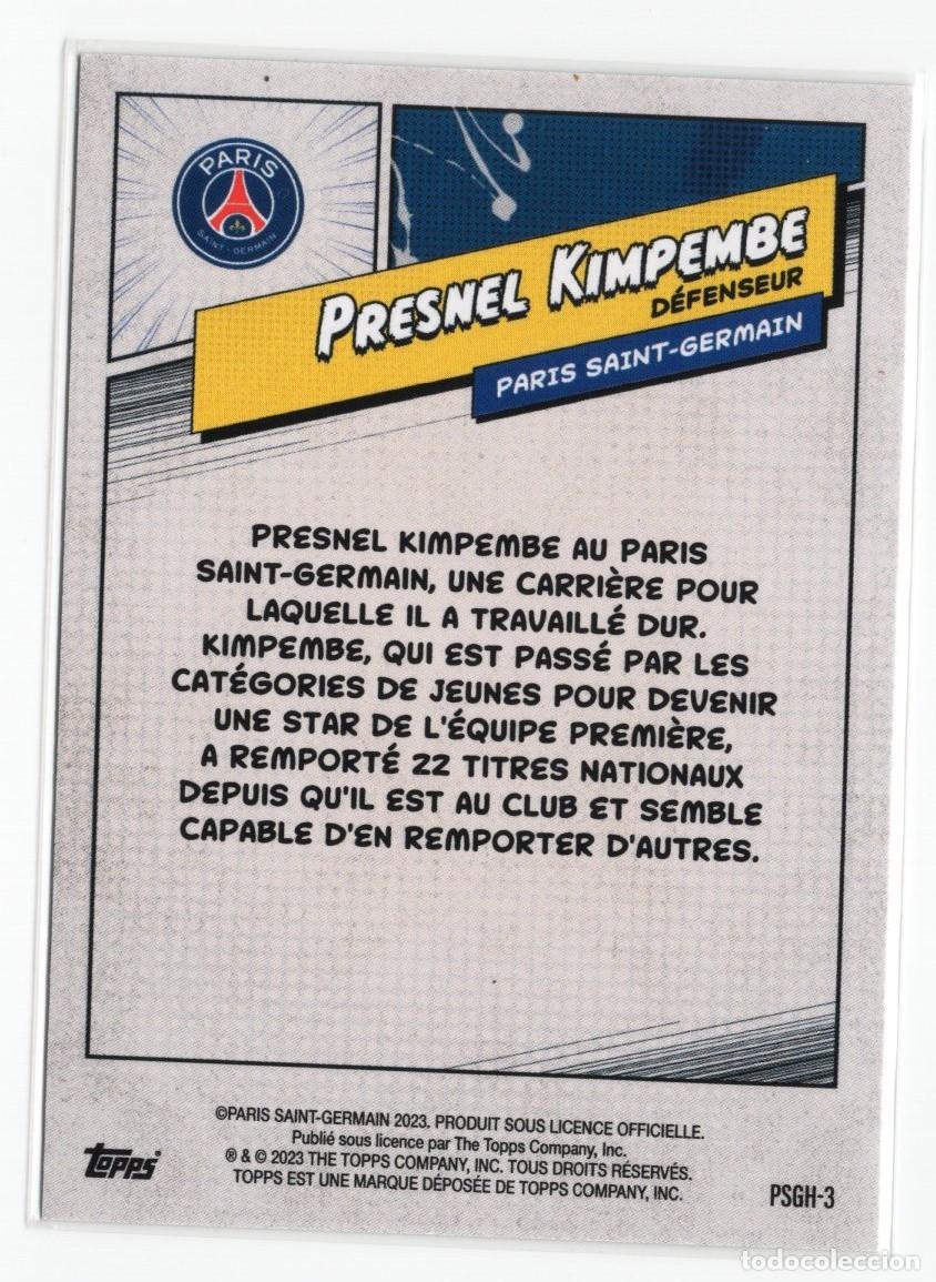 Cromos de f&uacute;tbol: Kimpembe PSG Topps Numerada 168 /399 - Foto 2