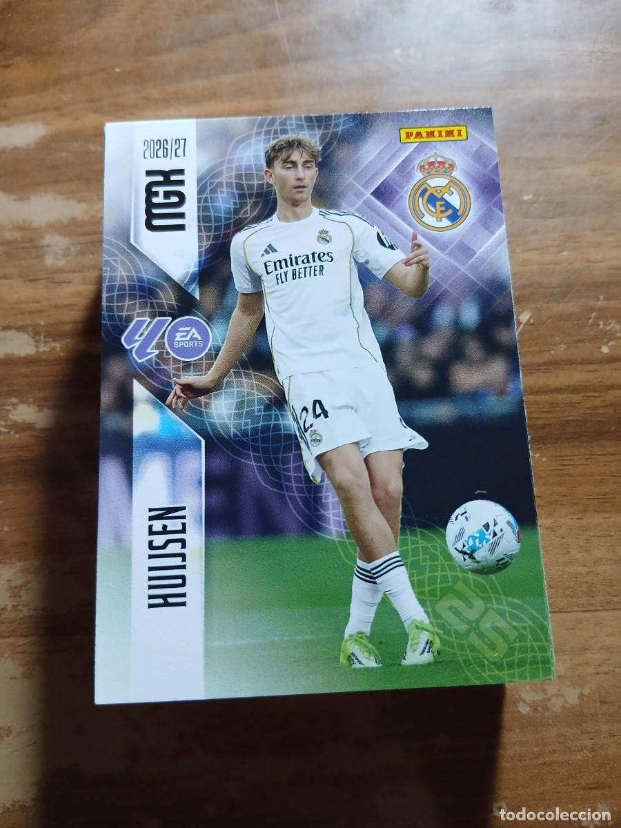 Cromos de f&uacute;tbol: CARD MEGACRACKS TEMPORADA 26/27: HUIJSEN (REAL MADRID), N&deg; 222