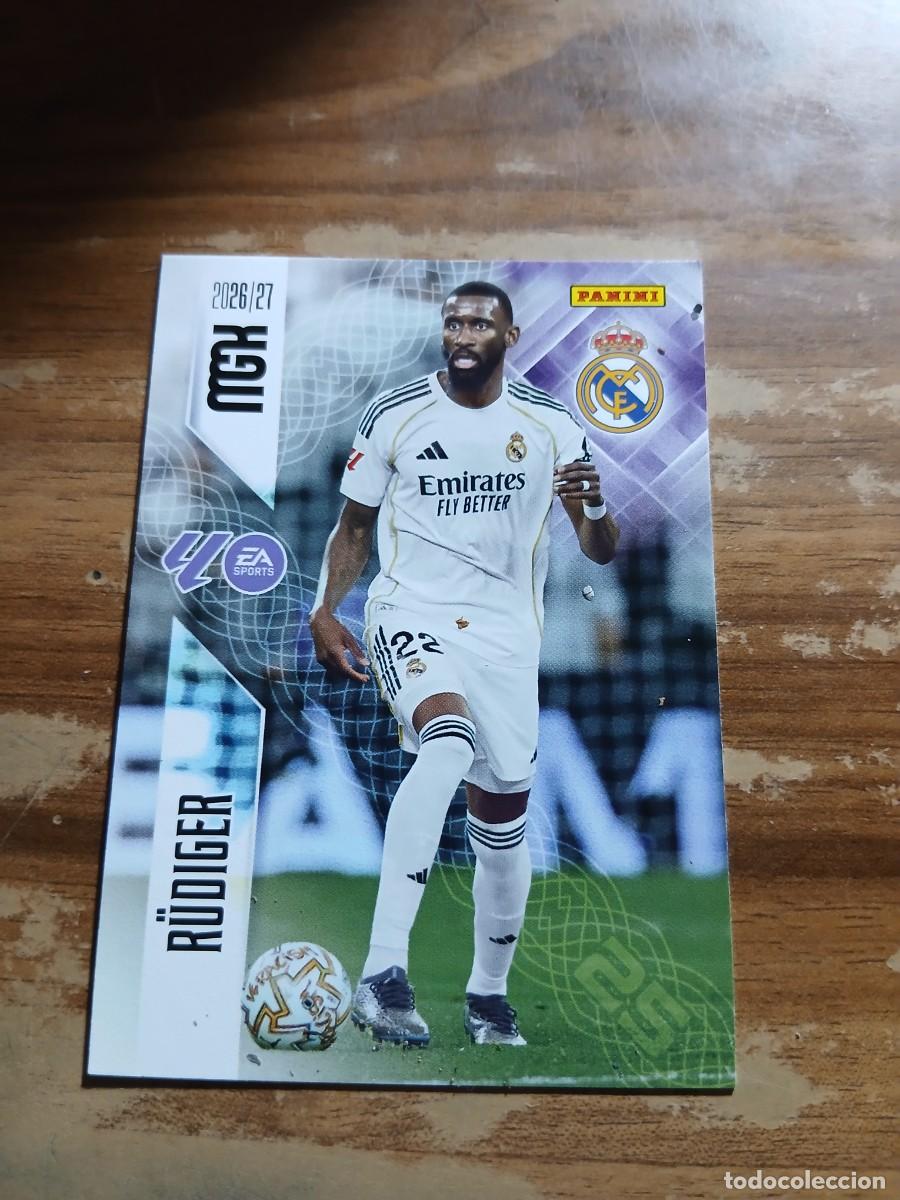 Cromos de f&uacute;tbol: CARD MEGACRACKS TEMPORADA 26/27: R&Uuml;DIGER (REAL MADRID), N&deg; 223