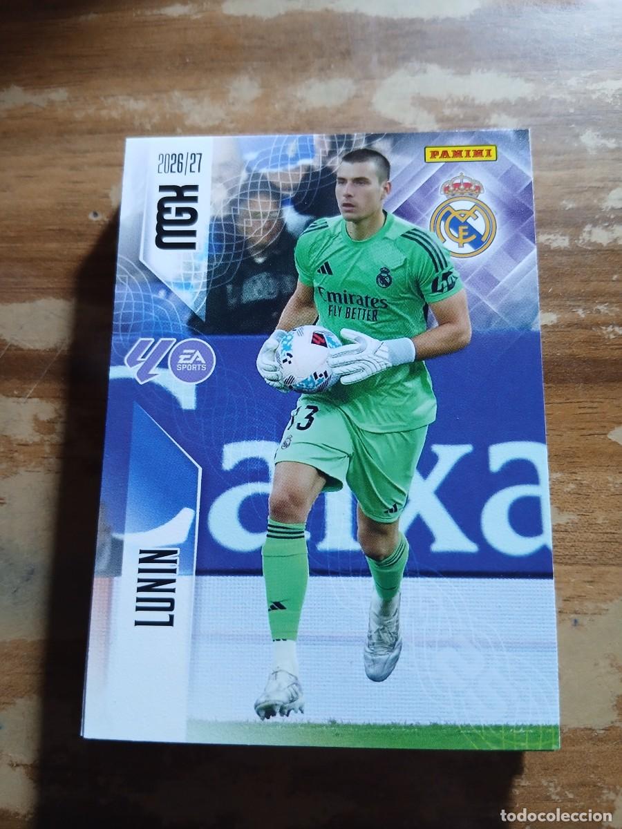 Cromos de f&uacute;tbol: CARD MEGACRACKS TEMPORADA 26/27: LUNIN (REAL MADRID), N&deg; 219