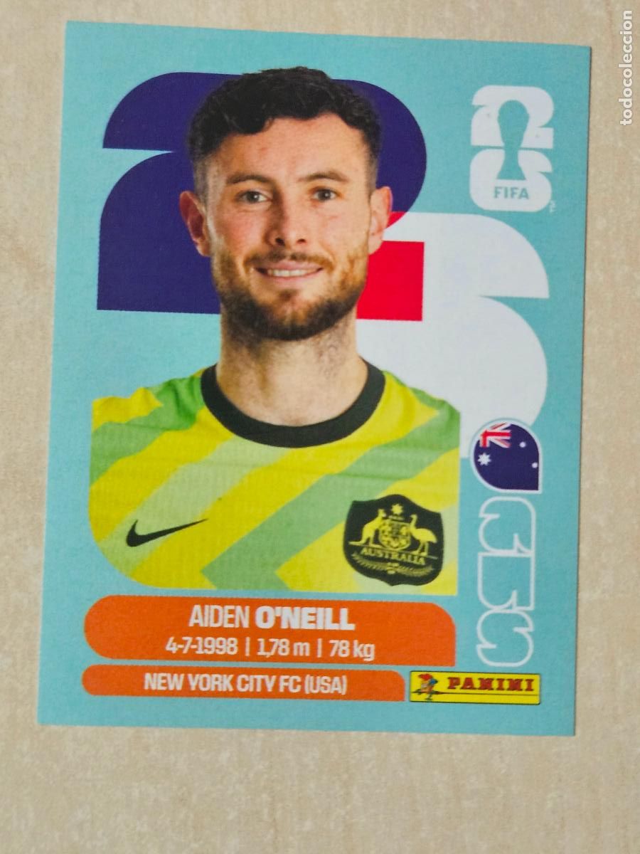Cromos de f&uacute;tbol: CROMO AUS14 AUS 14 AIDEN ONEILL AUSTRALIA - MUNDIAL FIFA WORLD CUP 2026 STICKER PANINI SIN PEGAR