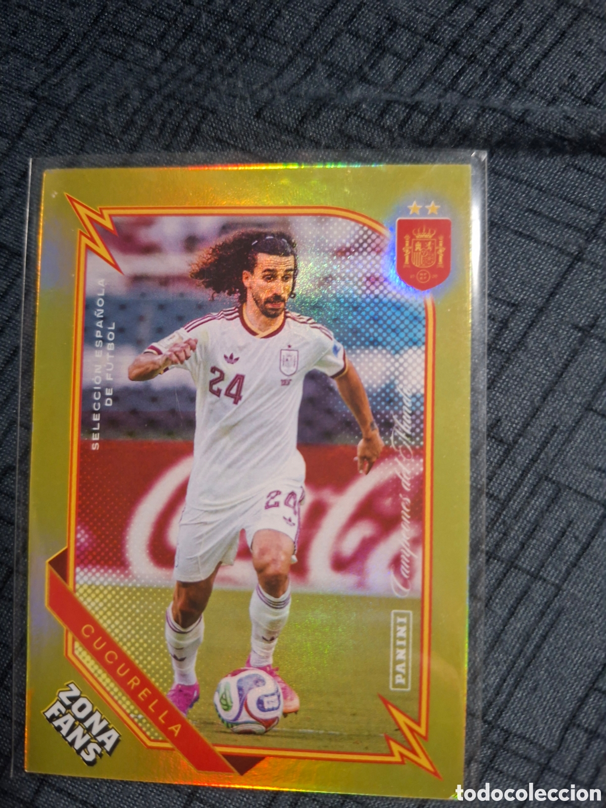 Cromos de f&uacute;tbol: KO36 CUCURELLA ZONA FANS PASI&Oacute;N ESPA&Ntilde;A 2026 PANINI CLUB