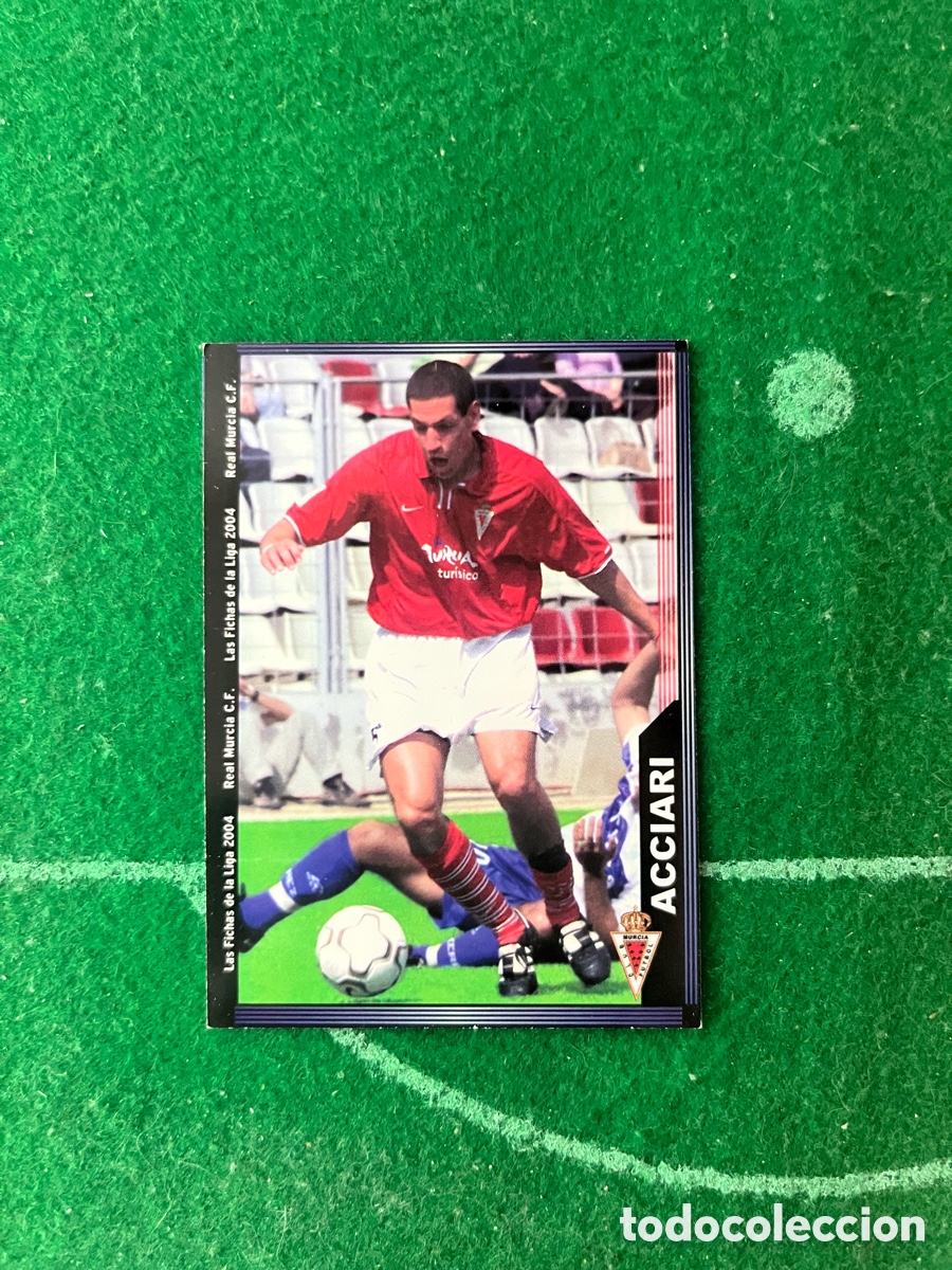 Figurine di Calcio: 474 ACCIARI REAL MURCIA LAS FICHAS DE LA LIGA 2003 2004 MUNDICROMO