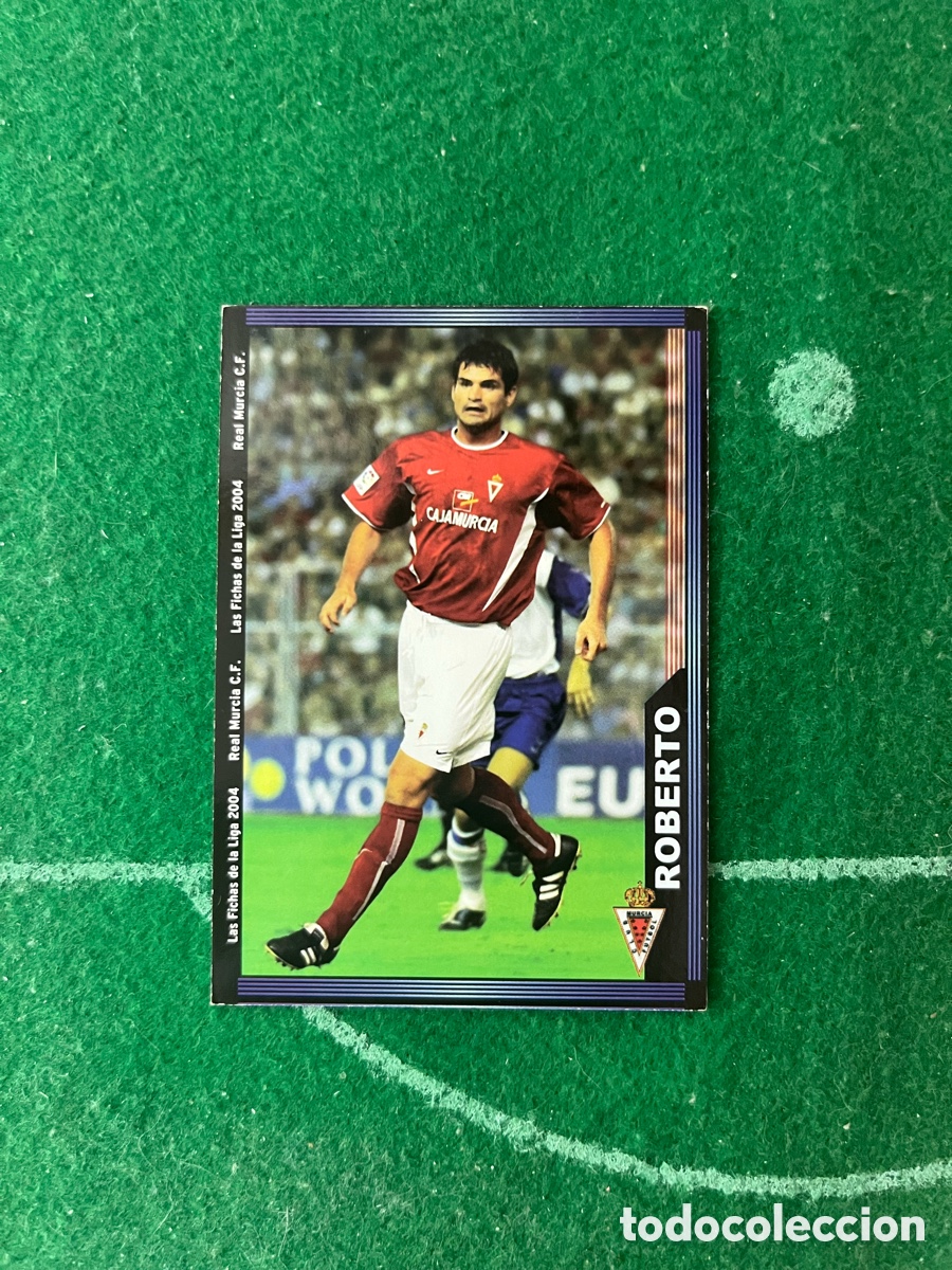 Cromos de f&uacute;tbol: 477 ROBERTO REAL MURCIA LAS FICHAS DE LA LIGA 2003 2004 MUNDICROMO