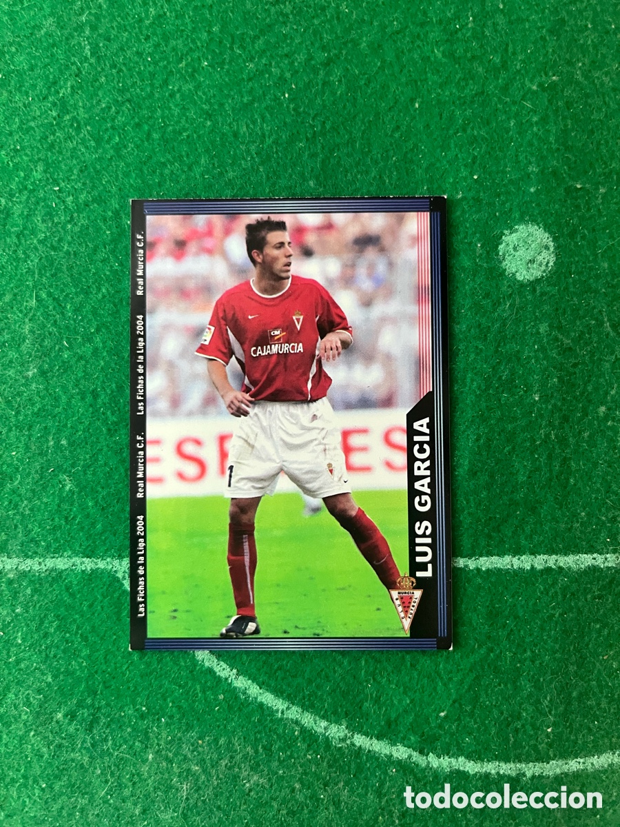 Cromos de f&uacute;tbol: 480 LUIS GARC&Iacute;A REAL MURCIA LAS FICHAS DE LA LIGA 2003 2004 MUNDICROMO