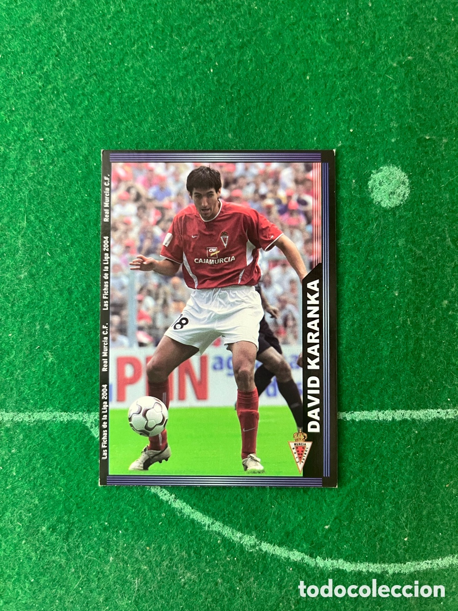 Cromos de f&uacute;tbol: 481 DAVID KARANKA REAL MURCIA LAS FICHAS DE LA LIGA 2003 2004 MUNDICROMO