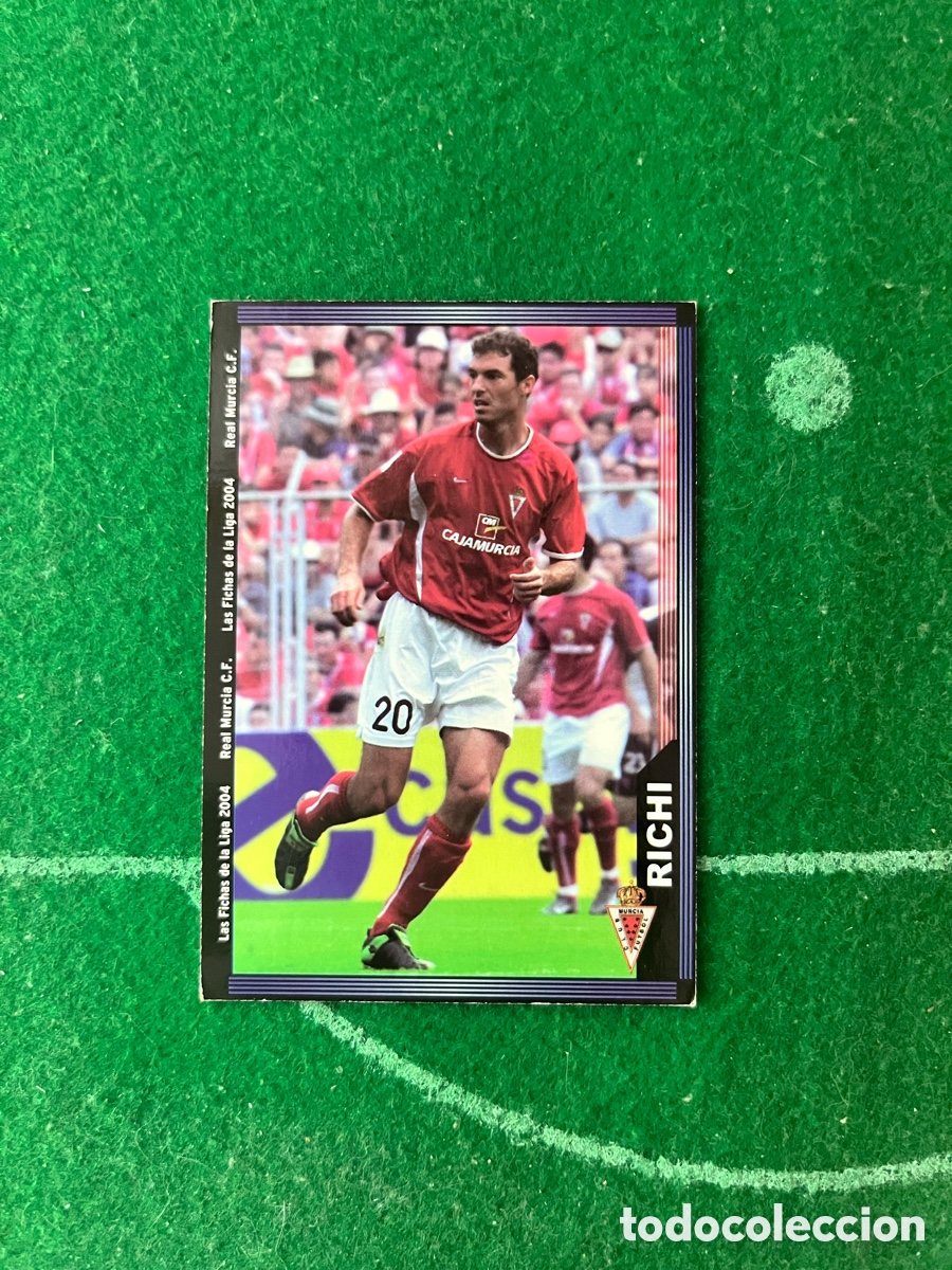 Cromos de f&uacute;tbol: 482 RICHI REAL MURCIA LAS FICHAS DE LA LIGA 2003 2004 MUNDICROMO