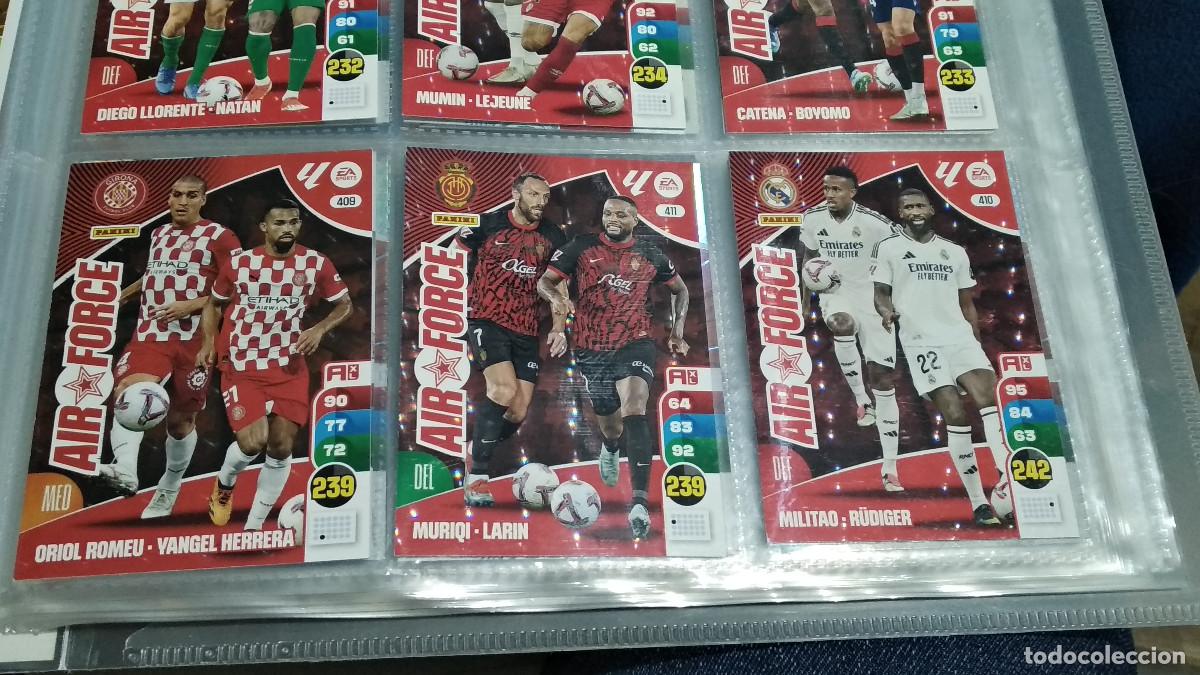 Cromos de f&uacute;tbol: 410 MILITAO Y R&Uuml;DIGER AIR FORCE REAL MADRID cromo adrenalyn XL 24-25 2024-2025