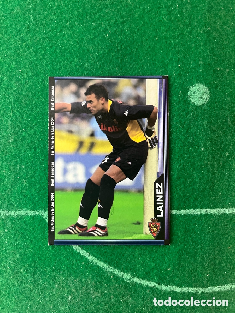 Cromos de f&uacute;tbol: 490 LAINEZ REAL ZARAGOZA LAS FICHAS DE LA LIGA 2003 2004 MUNDICROMO