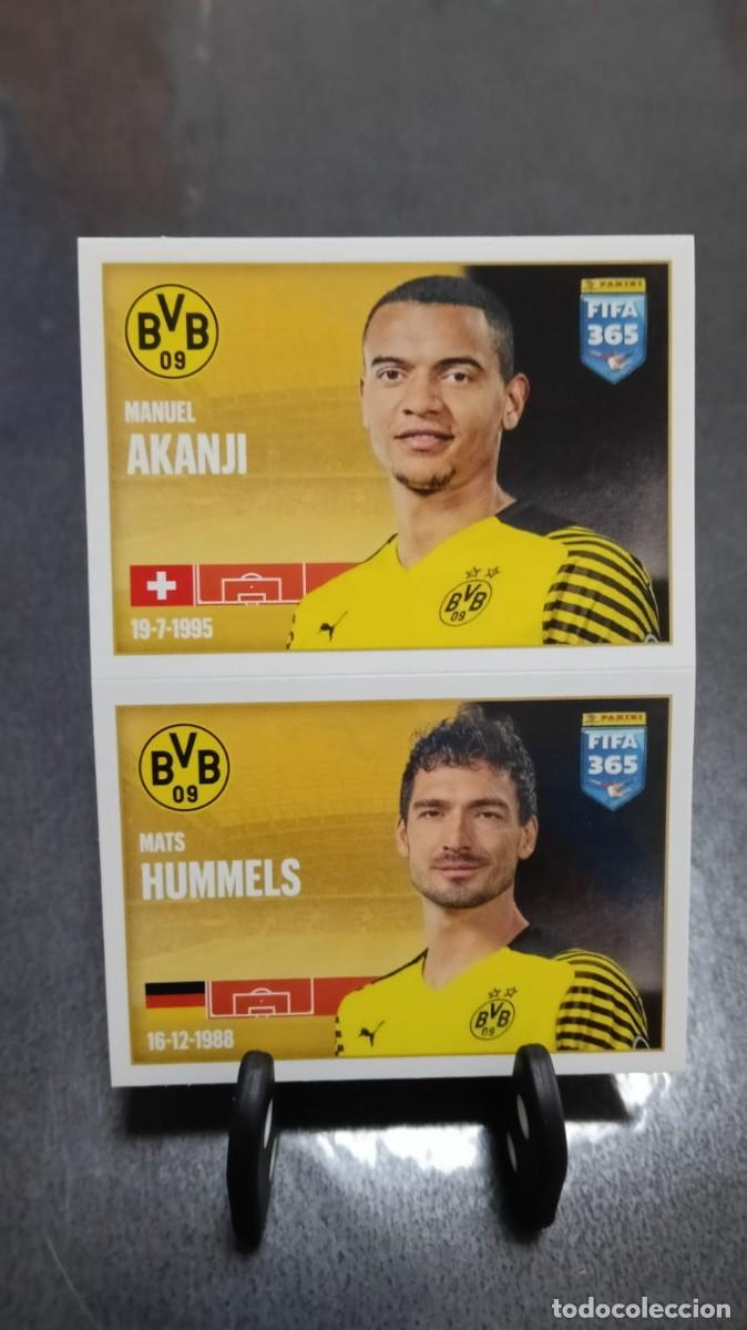 Cromos de f&uacute;tbol: Fifa 365 2021 2022 Akanji Hummels 200 Borussia Dortmund Sin Pegar