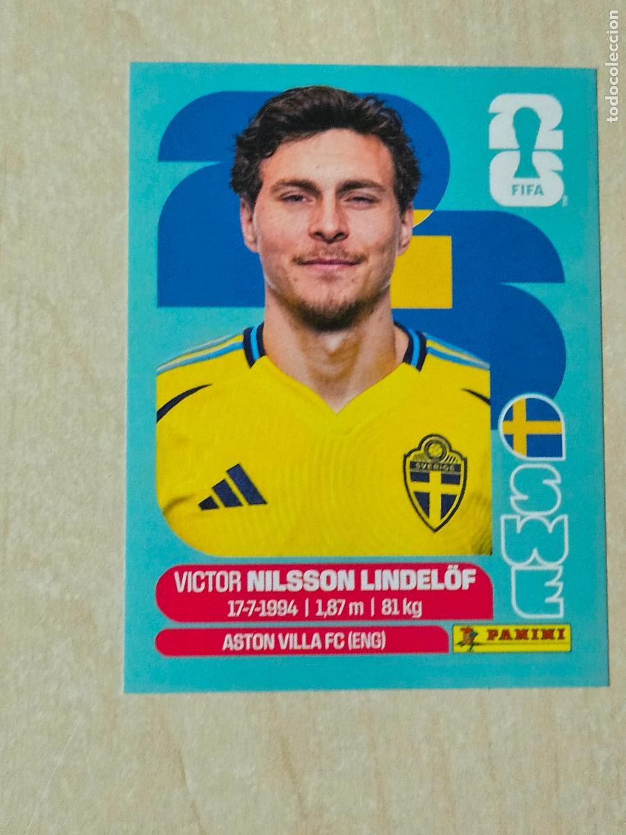Cromos de f&uacute;tbol: CROMO SWE6 SWE 6 NILSSON LINDELOF SUECIA - MUNDIAL FIFA WORLD CUP 2026 STICKER PANINI SIN PEGAR