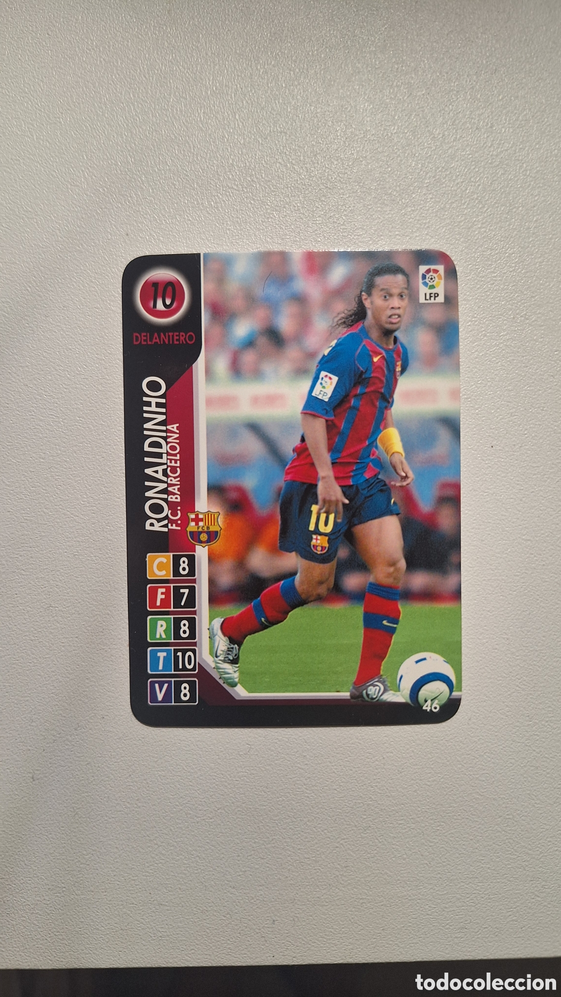 Cromos de f&uacute;tbol: Cromo ronaldinho coleccion derby total 2004 2005
