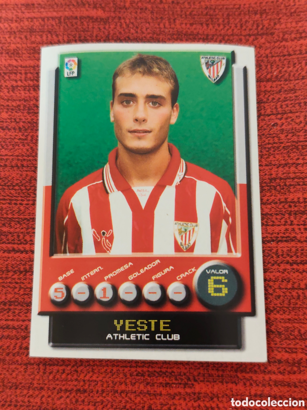 Cartes &agrave; collectionner de Football: 34 YESTE ATHLETIC BILBAO SUPERLIGA 2001 2002