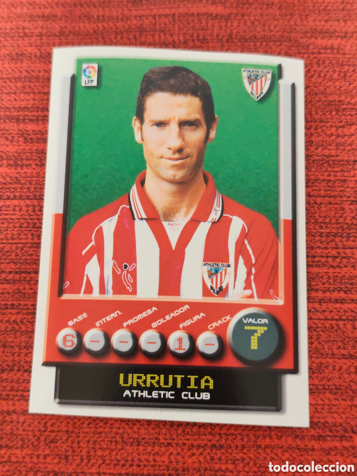 Cartes &agrave; collectionner de Football: 31 URRUTIA ATHLETIC BILBAO SUPERLIGA 2001 2002
